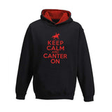 Keep Calm and Canter On Child's Varsity Hoodie