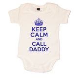 Keep Calm And Call Daddy Boys Baby Vest