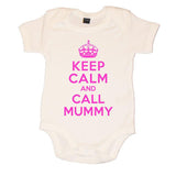 Keep Calm And Call Mummy Girls Baby Vest