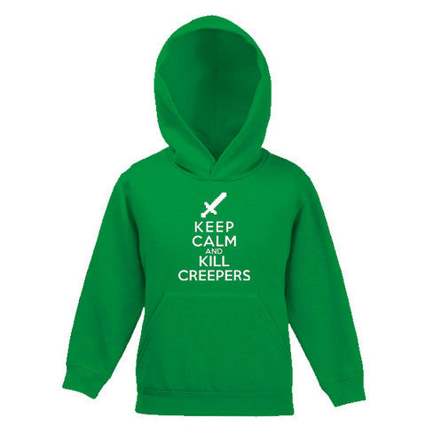 Keep Calm and Kill Creepers Child's Hooded Top