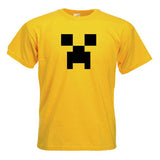Minecraft Creeper Child Youth T-Shirt Yellow