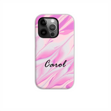 Personalised Pink Abstract iPhone Magsafe Case