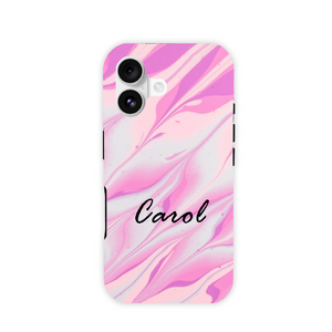 Personalised Pink Abstract iPhone Magsafe Case