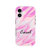 Personalised Pink Abstract iPhone Magsafe Case