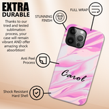 Personalised Pink Abstract iPhone Magsafe Case