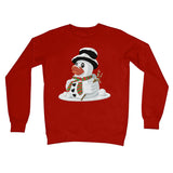 Fun Rubber Duck Christmas Snowman Crew Neck Sweatshirt
