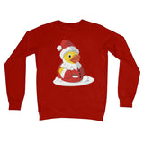 Fun Rubber Duck Santa Crew Neck Sweatshirt