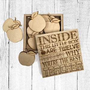 12 Reasons Why You're The Best Teacher Gift Keepsake Box