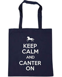 Keep Calm and Canter On Horse Riding Tote Shopping Bag