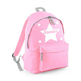 Personalised Star Design Child's Backpack School Bag
