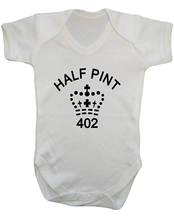 Half Pint Fun Baby Unisex Short Sleeve Baby Vest