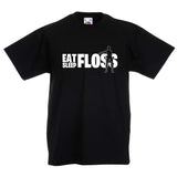 Fornite Eat Sleep Floss Child's Gaming T-Shirt Black