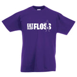 Fornite Eat Sleep Floss Child's Gaming T-Shirt Purple