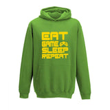 Eat Game Sleep Repeat Child's Gamer Gaming Hoodie