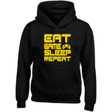 Eat Game Sleep Repeat Child's Gamer Gaming Hoodie