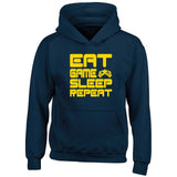 Eat Game Sleep Repeat Child's Gamer Gaming Hoodie