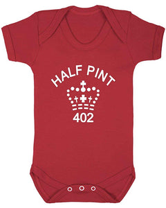 Half Pint Fun Baby Unisex Short Sleeve Baby Vest