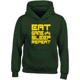 Eat Game Sleep Repeat Child's Gamer Gaming Hoodie