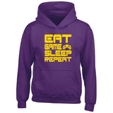 Eat Game Sleep Repeat Child's Gamer Gaming Hoodie