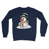 Fun Rubber Duck Christmas Snowman Crew Neck Sweatshirt