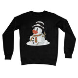 Fun Rubber Duck Christmas Snowman Crew Neck Sweatshirt