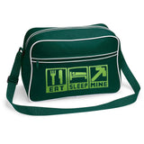 Eat Sleep Mine Retro Style Minecraft Inspired Gamers Shoulder Bag