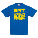 Child's Gamer T-Shirt Eat Game Sleep Repeat