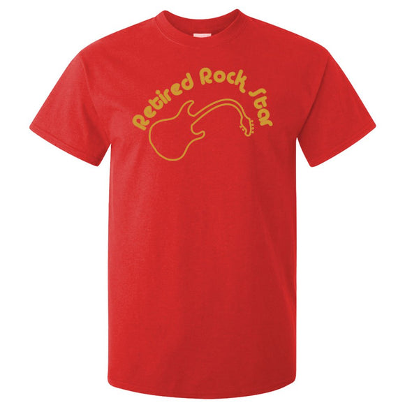 Retired Rock Star Fun Adults Band T-Shirt