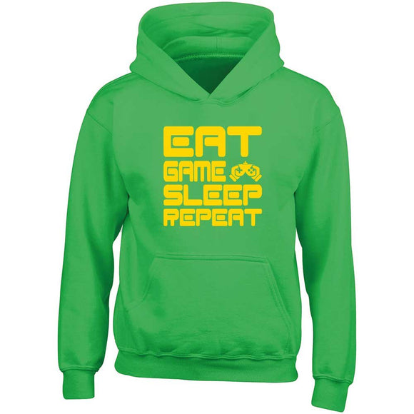 Eat Game Sleep Repeat Child's Gamer Gaming Hoodie
