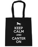 Keep Calm and Canter On Horse Riding Tote Shopping Bag