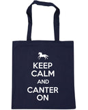 Keep Calm and Canter On Horse Riding Tote Shopping Bag