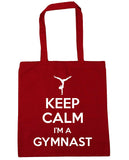 Keep Calm I'm a Gymnast Gymnastics Tote Shopping Bag