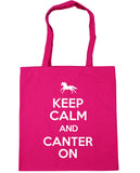 Keep Calm and Canter On Horse Riding Tote Shopping Bag