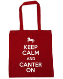 Keep Calm and Canter On Horse Riding Tote Shopping Bag
