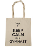 Keep Calm I'm a Gymnast Gymnastics Tote Shopping Bag