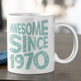 Awesome Since Year Of Birth Fun Sketch Text Mug
