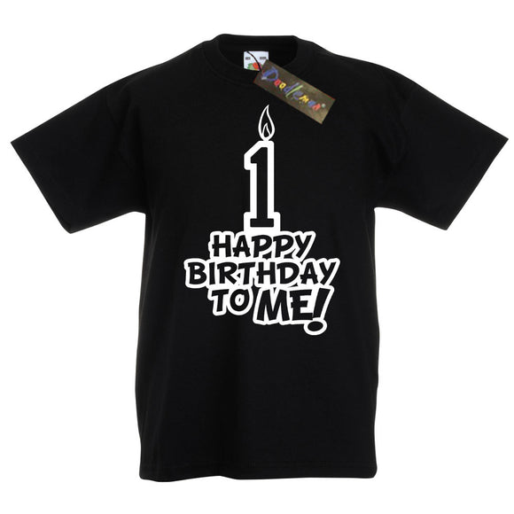 Toddler's Happy Birthday To Me Age 1 T-Shirt