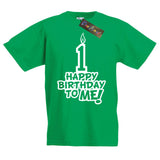 Toddler's Happy Birthday To Me Age 1 T-Shirt