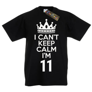 I Can't Keep Calm I'm 11 Birthday T-Shirt