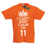 I Can't Keep Calm I'm 11 Birthday T-Shirt