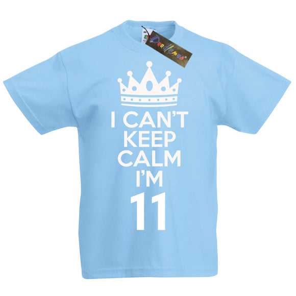 I Can't Keep Calm I'm 11 Birthday T-Shirt