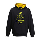 Keep Calm and Canter On Child's Varsity Hoodie