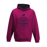 Keep Calm and Canter On Child's Varsity Hoodie