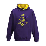 Keep Calm and Canter On Child's Varsity Hoodie
