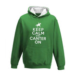 Keep Calm and Canter On Child's Varsity Hoodie