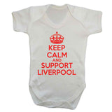 Keep Calm And Support Liverpool Baby Vest
