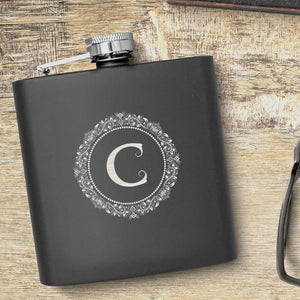 Monogram Personalised Hip Flask