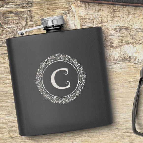 Monogram Personalised Hip Flask