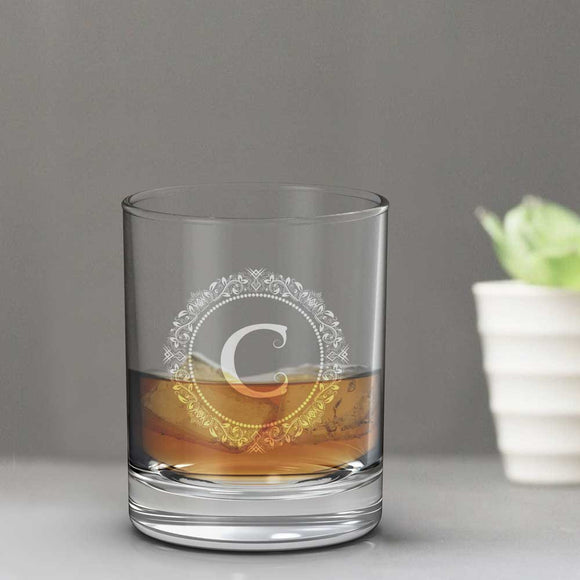 Monogram Whisky Glass Tumbler