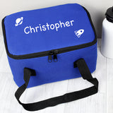 Blue Personalised Lunch Cool Bag With Rockets
